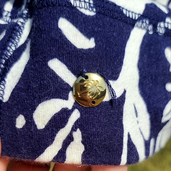 Lilly Pulitzer navy/white summer cotton dress - Picture 4 of 7